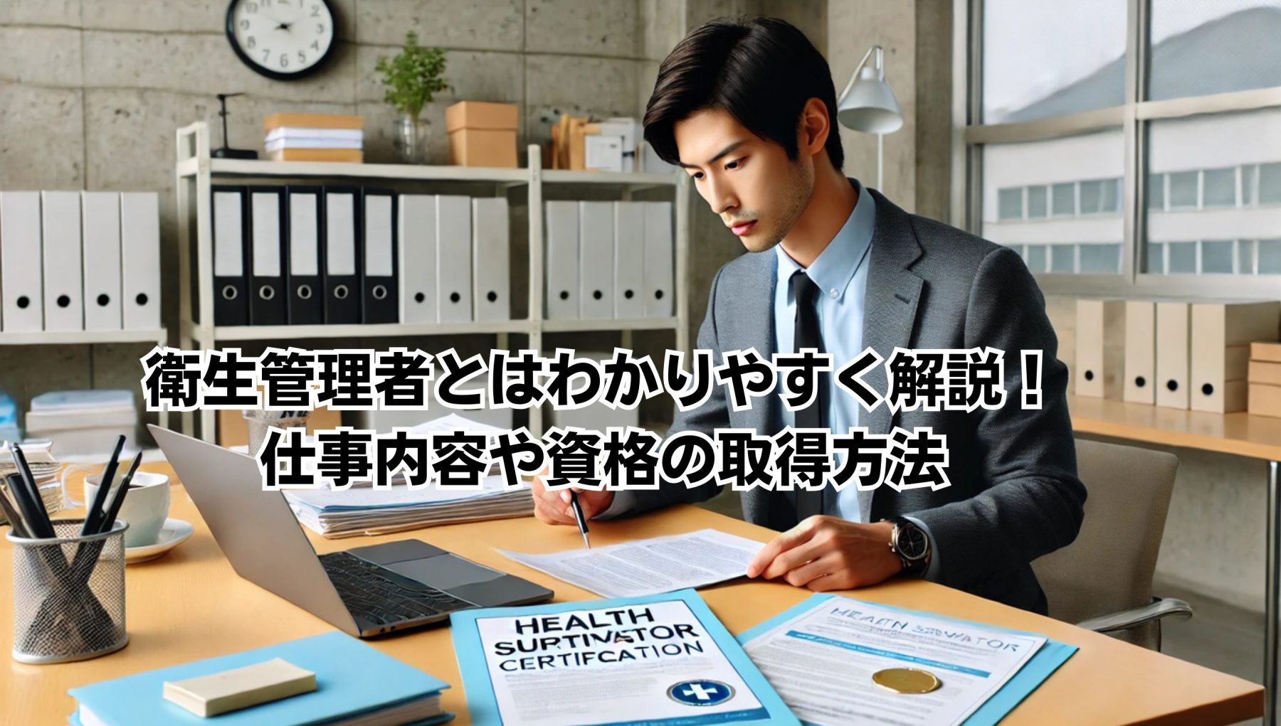 衛生管理者とはわかりやすく解説！仕事内容や資格の取得方法イメージ
