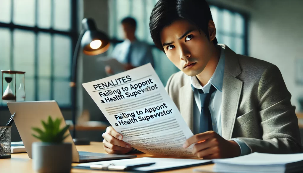 衛生管理者を選任しない場合の罰則イメージ