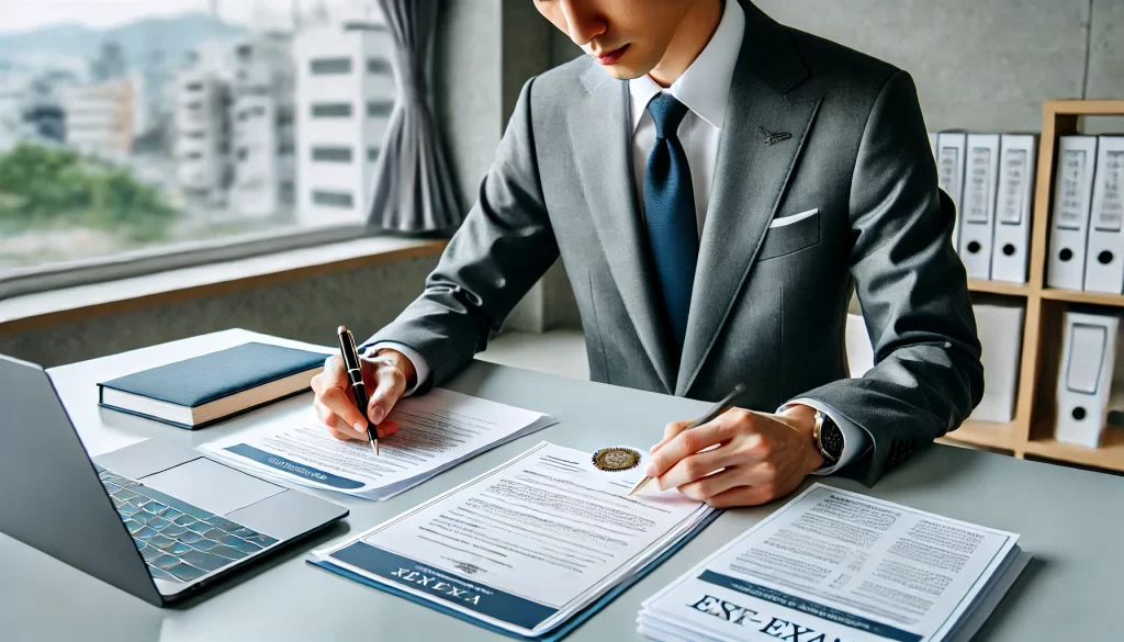 衛生管理者試験合格後の手続きイメージ