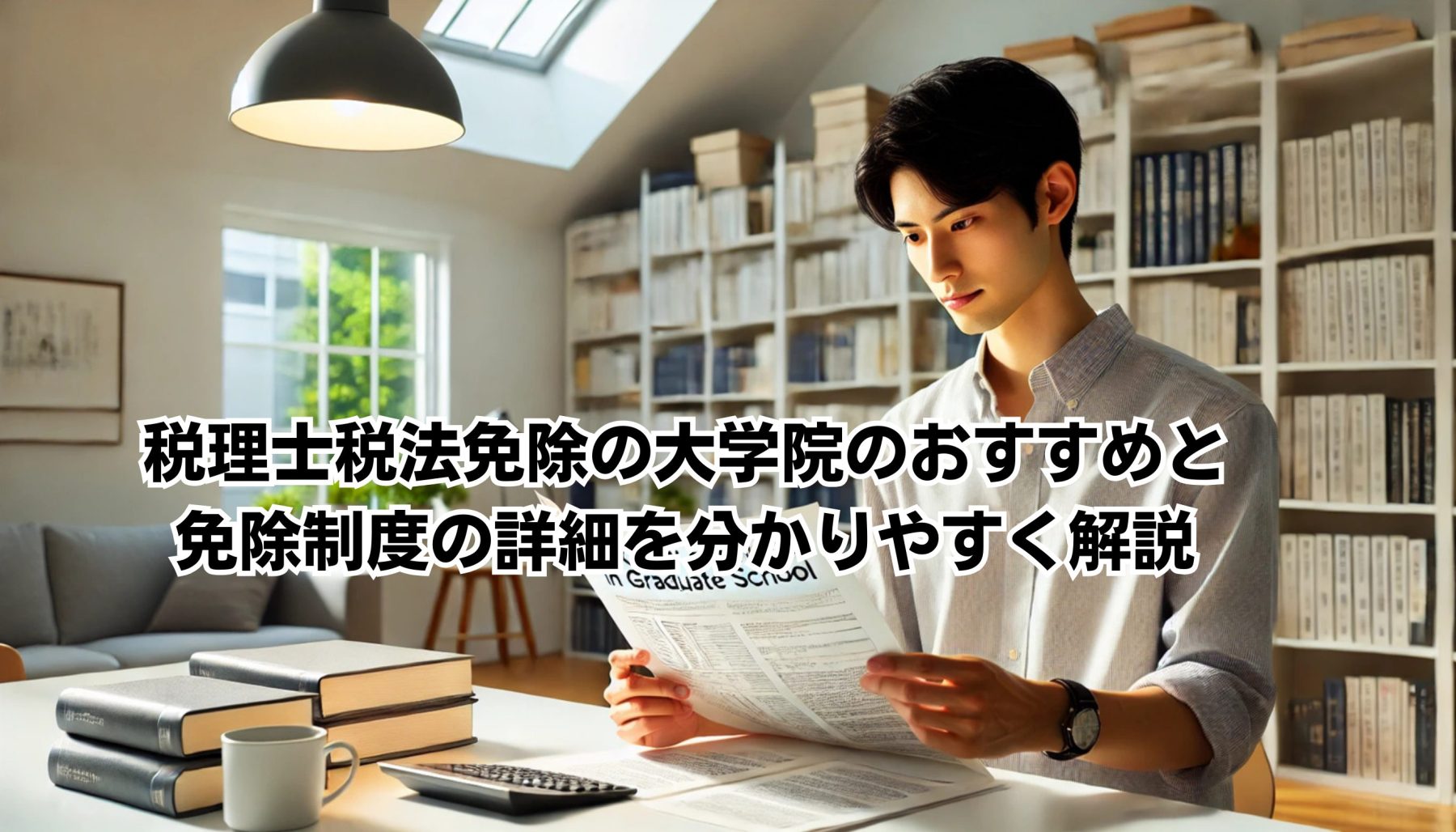 税理士税法免除の大学院のおすすめと 免除制度の詳細を分かりやすく解説イメージ