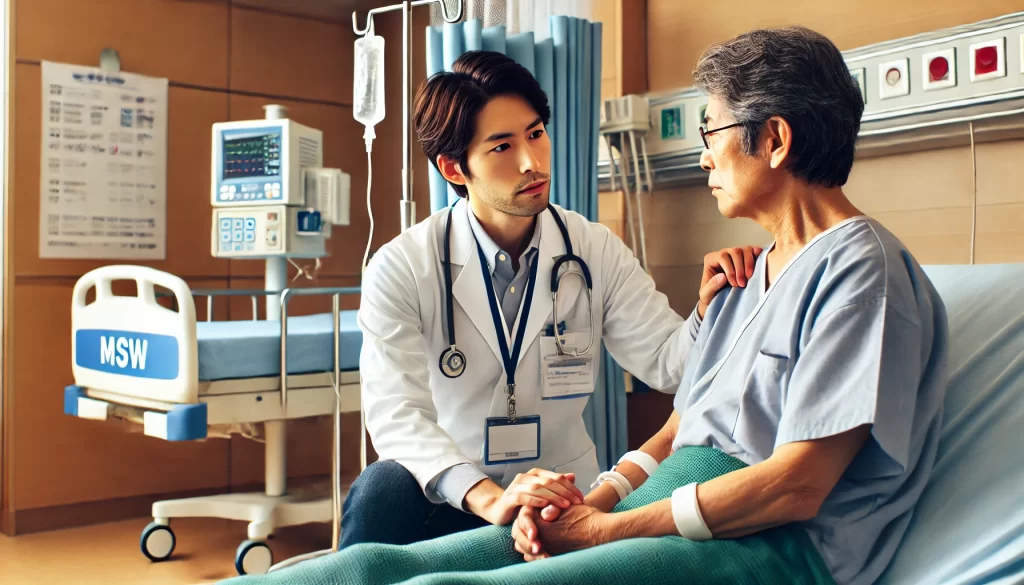 医療分野での社会福祉士の役割イメージ