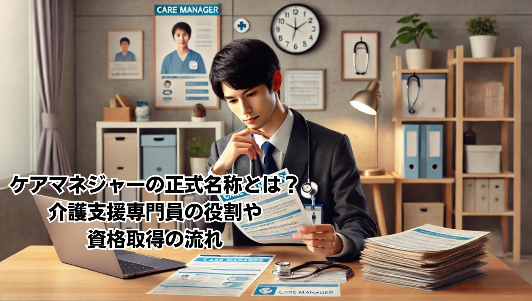ケアマネジャーの正式名称とは？介護支援専門員の 役割や資格取得の流れイメージ
